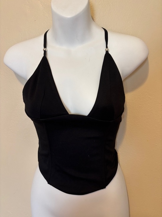 Edikted Tops - Edikted Black Halter Bustier Corset Top